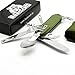 Produktbild BearCraft Camping-Besteck | 7 in 1 Multifunktions Klappbesteck mit Messer Gabel und Löffel | Outdoor Survival Reisebesteck mit Taschenmesser und Dosenöffner