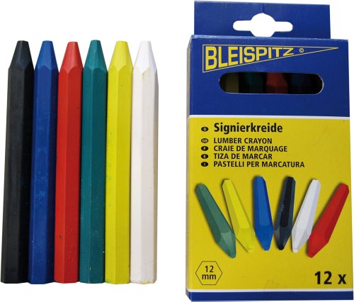 Haromac Signierkreide-Satz in 6 Farben, 12-teilig in Schachtel, 4209229SB