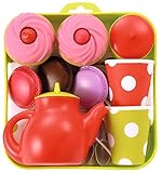 Fabricado en plástico Ecoiffier 960 - Juego de té con accesorios de juguete