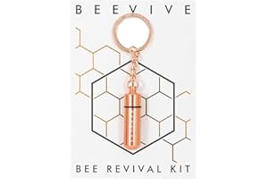 BEEVIVE The Original Bee Revival Kit – Porte-clés rose contenant un sirop alimentaire pour abeille pour aider une abeille fatiguée. Cadeau adapté aux abeilles pour les amoureux de la nature, rose, taille