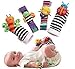 Produktbild 4 süße Marienkäfer Tier weichen Socken Baby Handgelenk Rassel und Knöchel Fun Anzug
