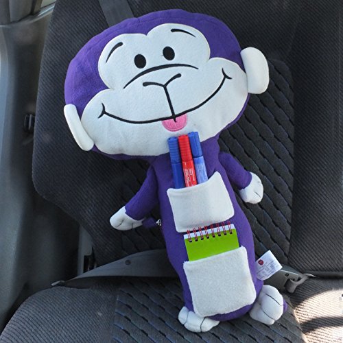 Seat Belt Pet - Seat Belt Buddy for Safety of Kids (Pack of 1, Monkey)