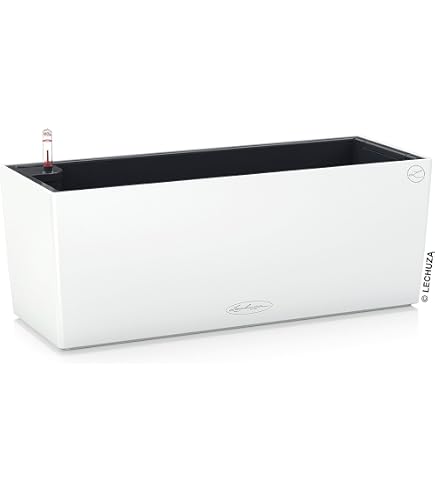 Prosperplast Urbi Case N Jardinière Rectangulaire 77x23,5x30cm Blanc Avec Pieds Et Insert