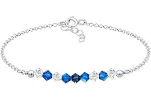 Elli Armband Kinder Beads Rosa mit Kristallen in 925 Sterling Silber