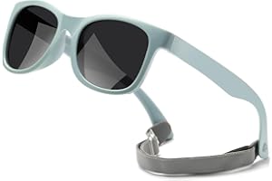 Musivon Gafas Sol Niño 3 a 10 años, Gafas de sol de niño polarizadas con montura flexible para las vacaciones en la playa