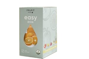 PR PROFIT PROFIT - Easy Drink Naranja - Bebida instantánea con saborizante natural sin azúcares sabor Naranja - Ideal para hidratarte y disfrutar de un refresco bajo en calorías - 15 sobres de 9 gramos
