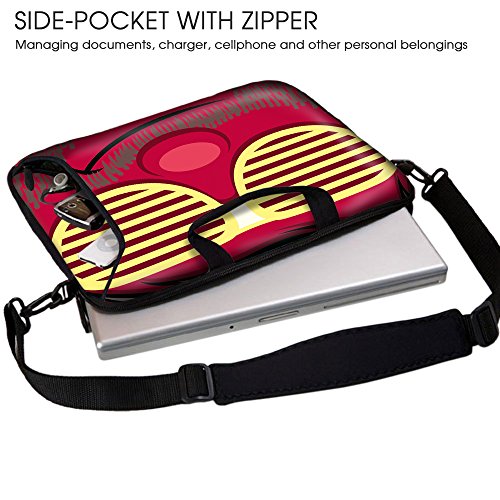Sidorenko 17-17 3 Zoll Laptoptasche   Laptop Umh  ngetasche  Stilvolle Designer - Computer - Notebook-Schultertasche aus Neopren Schmutz- und Wasserab