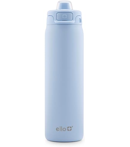 Ello Hydra Yucca Wasserkrug 1,8 Liter - Mit Zeitmarkierungen, Auslaufsicherem Deckel & Strohhalm