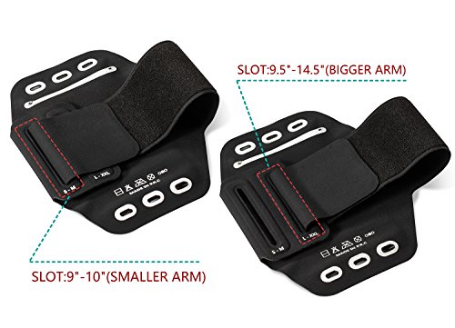 Fascia da Braccio, Alfort Fascia Sportiva da Braccio per Camminare / Escursionismo / Jogging / Palestra Compatibile con Samsung Galaxy S9 / Note 8 / S8 Plus / S8 / S7 Edge / Huawei Nova / Mate9 / P9 Lite / P10 e altri smartphone inferiori a 6