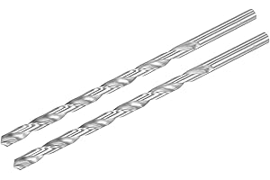 sourcing map 2 Stk HSS Spiralbohrer (Hochgeschwindigkeitsstahl) Extra lange Twist Bohrer 8,5mm Bohrdurchmesser 200mm Länge