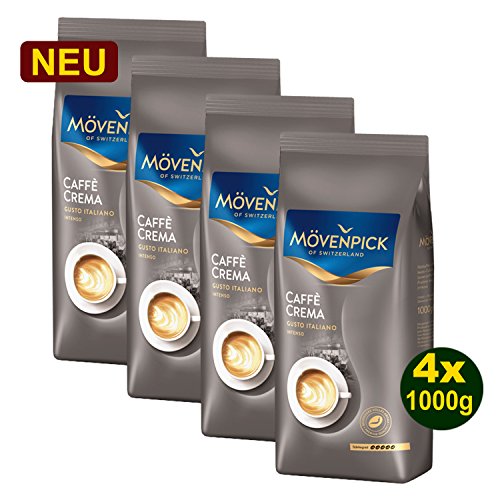 Mövenpick Caffè Crema Gusto Italiano Intenso 4x1000g (4000g) - Kaffee Crema