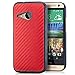 Produktbild Saxonia® HTC One Mini 2 Hülle Case Schutzhülle Cover Slim Design in Carbon-Optik Rot