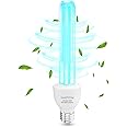 Lamptobe UV-C Light Bulb Germicidal UV Sanitizer Light Bulb 25 Watt 254nm Ozone Free E27 UVC Disinfection Light Bulb 220V 360° Beam Angle uv Light Bacteria Killer for School oomoffice