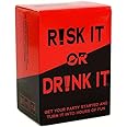 Risk It Or Drink It Fun Party Game For College Card Game, Drinking Game Pregame, Adult Card Parties. Party Game