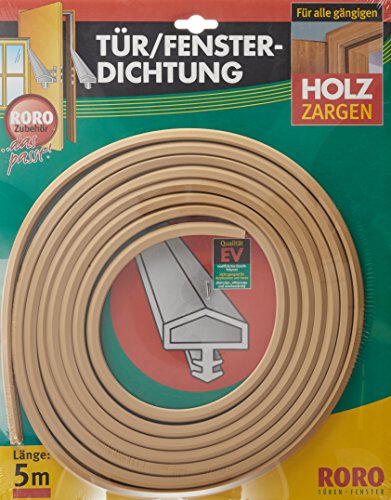 Preisvergleich Produktbild RORO Türdichtung 5 m Holzzarge, beige, 200836