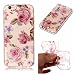 Produktbild Apple iPhone 6s Plus(5.5 Zoll ) Silikon Hülle Case,Fanryn Bunte Muster Weich Soft Transparente Kratzen weiche TPU Handy Hülle Durchsichtig Transparent Etui Cover Case Protective Shell Soft Schutzhülle Telefon Kasten für Apple iPhone 6s Plus(5.5 Zoll ) – Rosen