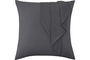 ‎VIELIT Vielit Kissenbezug 80x80 Anthrazit Weich Kopfkissenbezug 80x80 2er Set Mikrofaser Kissenbezüge 80x80 Pillowcase Deko Kissenhülle Für Kissen 80x80 Öko-Zertifikat Resistent Hypoallergen