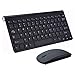 Produktbild HSAILST Kabelloses Tastatur und Maus Set, Flüsterleise 2,4G Funktastatur Tragbar Wireless Tastatur und Maus Combo für Desktop PC Laptop Windows (Schwarz)
