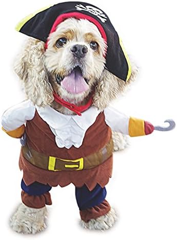 NACOCO Pet Dog Costume Pirates of The Caribbean Style cat Costumes (XS) Brown
