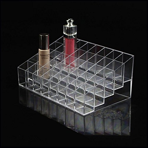 mobengo 40 Stand Clear Kosmetische Make-up-Organizer aus Acryl transparent für Lippenstift, Bürsten, Flaschen, und mehr klar Fall Display Rack Halter - 2