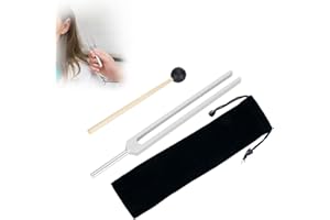 HURRISE 128Hz Aluminum Alloy Tuning Fork With Silicone Hammer Hearing Frequency Tuning Beautymisc Set Clinical Grade Nerve/Sensory For Tuners Medical Tuning Fork