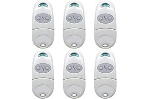 Telecomando per Porta del Garage, PingGoo Telecomando per Apriporta del Garage, Trasmettitore Portachiavi Portatile, Garage Door Remote Control per CAME TOP 432NA/432EE/432 EV/432 M (6, Bianco)