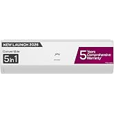 Godrej 1 Ton 5 Star| New Star rated| Inverter Split AC| 5 Years Comprehensive Warranty| AI Powered| 5-in-1 Convertible| Heavy