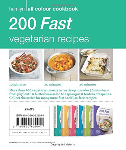 Couverture du livre de 200 Fast Vegetarian Recipes: Hamlyn All Colour Cookbook