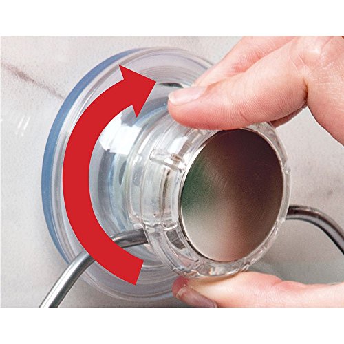 InterDesign 20970EU Metro Rostfreier Zweistöckiger Turn-N-Lock Aluminium-Korb für Shampoo, Conditioner, Seife, Metall, silber, 26,67 x 13,34 x 26,54 cm - 5