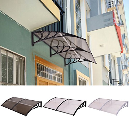 CASART Door Canopy Awning Front Back Porch Shelter Window Roof Sun Shade Home Outdoor