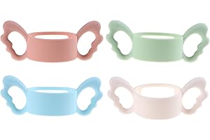CCCYMM Silicone Wide-Neck Baby Bottle Handle, Outer Diameter Over 6cm for Bottle (Pack of 4)