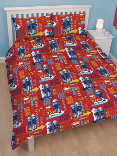 Fireman Sam Alarm Double Rotary Duvet Cover + Sam Alarm 72