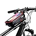 Produktbild Outdoor wasserdichte Fahrrad Motorrad Handyhalter Ständer Halterung für iPhone X 8 7 6S Touchscreen Fahrrad Regen TPU (Color : Red)