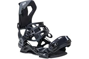 BEXTREME Fixations Snowboard SP Core Talla M 39-41,5 EU / 8-10 US pour Homme et Femme Fixations Snow automatiques Type Flow Couleur Gunmetal Taille M pour Freestyle et Freeride