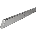 INOXLM Corrimano rettangolare 40x20 mm in acciaio inox AISI 304 con finitura"satinata" | Corrimano made in Italy | Corrimano 