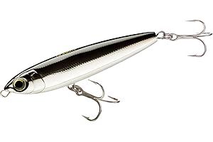 DUEL Yo-Zuri R1153-CSBL Hydro Pencil Floating Lure, Black/Silver by Yo-Zuri