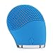 Facial Cleansing Brush, HailiCare Electric Waterproof Silicone Face Massager Anti-Aging Skin Cleanser and Deep Exfoliator Makeup Tool for Facial Polish and Scrub (Blue)