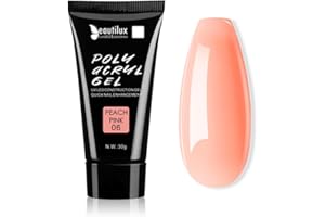 Beautilux Acrylique Gel Nail, Peach Pink Acrygel Extender Gel, Long Lasting Natural Nail Extender Gel, 30g adapté aux débutants et aux professionnel (BYCG-06)