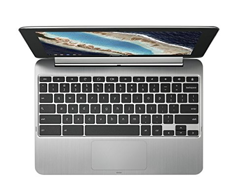 ASUS C101PA-FS002 10 1-inch Touchscreen Chromebook Flip  Silver  -  OP1 Processor  4GB RAM  16GB eMMC  10 1 360-Degree Rotatable Touchscreen  Chrome O
