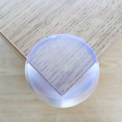 AKORD® 4 x BABY SAFETY BALL TRANSPARENT CORNER PROTECTORS FOR DESK TABLE FURNITURE - SAFE FOR CHILD/KIDS/TODDLERS