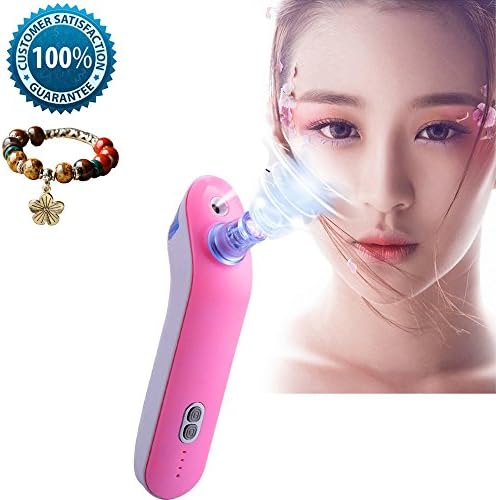 [New Version 2017] Mincheda Spray Moisturizing Strong Electric Pore Cleanser Exfoliates and Resurface Nose Blackhead Whiteheads Acne Remover Skin Care Tightening Facial Beauty Salon Device Instrument Machine USB Charging Pore Cleanser Electric Facial Acne BlackHead Cleaner Remover Machine (Pink)