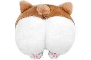 SCSpecial Corgi poggiatesta auto, carino con il sedere di un Corgi PP, cuscino per poggiatesta in cotone, cuscino per il poggiatesta morbido