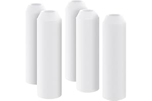 Pawfly Cilindri di Pietra d'Aria Compatibili con l'Acquario Mini Bianco Bubbler di Ricambio per Tubo Classico Specifico Flusso Halo e Life Fish Tanks Diffusore di Bolle per Pompe d'Aria Nano, 5 Pack