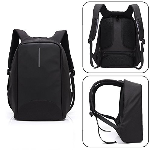 15 6 Zoll Business-Laptop-Rucksack mit Anti-Dieb-Rei  verschluss und USB-USB-Ladeanschluss  wasserdichte Reisen Backpack College Tasche mit versteckte