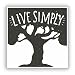 Produktbild 2 x Live Simply Vinyl Aufkleber Reise Gepäck # 10290 - 10cm/102mm Wide