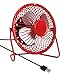 Produktbild Sansee MINI USB Ventilator Desktop USB Angetrieben Lüfter, Leise Geringer Stromverbrauch, für Computer Laptop (Rot)