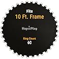 Hop N Play Replacement Jumping Mat for 10ft Trampolines Round Frame - Perfect Bounce, Fits Most Brands - Fitness, Gymnastics, Exercise, Outdoor Fun - Durable Mat for 60 Springs