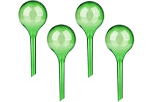 niCWhite 4pcs Plant Watering Bulbs, Automatic Plant Watering Globes Self-Watering System Garden Flower Plant Waterers Drip Irrigation Device for Indoor Outdoor, Green Colored