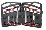 llave allen 5/16 FABRICACIÓN EN CROMO-VANADIO 16 LLAVES ACODADAS TIPO T TORX, ALLEN Y HEXAGONALES CON MANGO DE DESTORNILLADOR TORX HEX Y ALLEN