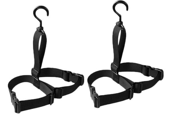 Milisten 2ensembles Cintre pour Cuissardes Sangle Réglable pour Étendoir Boucles Plastique Support De Séchage pour Waders Utilisation Facile Placards Et